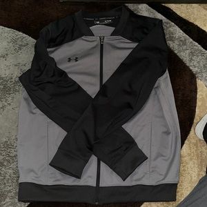Under Armour Men’s Black/Grey Track Jacket Size XL